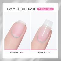 Nouveauté RONIKI OEM Fournitures professionnelles pour les ongles Marque privée 14 couleurs Gel acrylique pailleté Extension d'ongles Gel poly