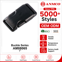 Boucles à dégagement rapide latérales en plastique noir avec insert rapide 38mm 25mm 20mm – Détails pour accessoires de sac à dos