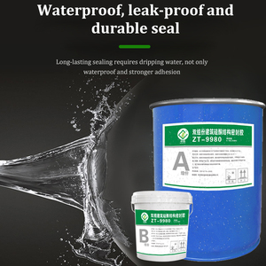 Hai phần cấu trúc trắng polydimethylsiloxane Sealant lỏng 9 tháng khả thi nhôm tấm kính keo cho xây dựng đóng gói - Product Image 2