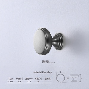 Modern Minimalist Zinc Alloy <b>Round</b> Pull <b>Handle</b> for Kitchen Cabinet Dresser Wardrobe & Drawer <b>Doors</b>-Durable & Easy Installation - Product Image 6