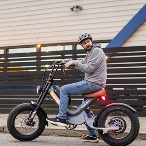 Bicicleta Eléctrica con Llantas Gruesas de 20 Pulgadas, 2000W, Batería de Litio, Cuadro de Acero al Carbono para Entrega de Comida - Product Image 4