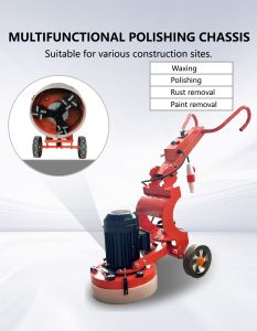 Meuleuse électrique 4 CV avec moteur et boîte de vitesses pour un polissage haute performance des sols en granit et en ciment - Product Image 3