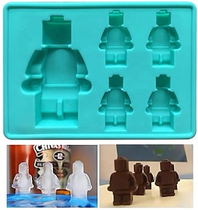 Molde para Robot y bloque <span class=keywords><strong>de</strong></span> gelatina, Mini figura <span class=keywords><strong>de</strong></span> Robot <span class=keywords><strong>de</strong></span> 5 agujeros, DIY, <span class=keywords><strong>moldes</strong></span> <span class=keywords><strong>de</strong></span> <span class=keywords><strong>Chocolate</strong></span> - Product Image 6