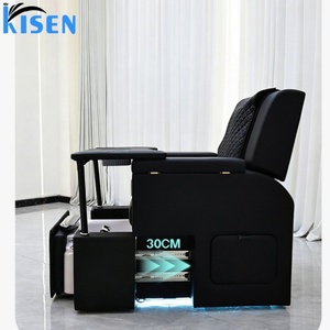 เก้าอี้ทำเล็บขายส่ง KISEN สำหรับร้านทำเล็บ สีสันปรับแต่งได้ พนักพิงปรับระดับด้วยไฟฟ้า สำหรับสปาผม นวดคลึง - Product Image 5