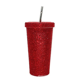 Gobelet isotherme en acier inoxydable QX Bling Diamond Glitter avec couvercle scintillant, écologique, portable, isolation de 6 à 12 heures, design moderne - Product Image 5