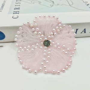 Nouveau 8cm 3D Sequin Fleur Patch rose Avec Coloré Floral Applique Organza Plume <span class=keywords><strong>Strass</strong></span> <span class=keywords><strong>pour</strong></span> <span class=keywords><strong>Vêtements</strong></span> De Mariée Pièces - Product Image 5