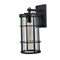 Lampe murale extérieure de jardin Inno Casa EX-002 au design moderne en fer, finition noire, étanche IP44, ampoules incandescentes E26/E27, 60W max
