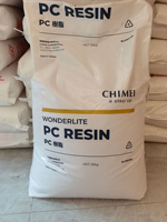 Résine PC Chimei Wonderlite PC-110 à viscosité moyenne, granulés de polycarbonate transparents pour moulage par injection général