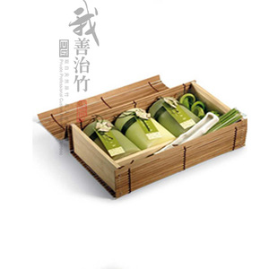 Bamboo Rectangle Box Custom Made Handmade Mooncake Packaging - Product Image 2