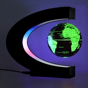 Đèn Chiếu Sáng Quả Cầu Bay Từ Tính Hình Chữ C Quả Cầu Nổi Trên Thế Giới Với Bản Đồ Trái Đất Quả Cầu - Product Image 5