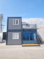Villa Modulaire Préfabriquée Haut de Gamme 20 pieds, Portable, Luxe Moderne, Mini-Villa Démontable, Conteneur Plat, École, Appartement