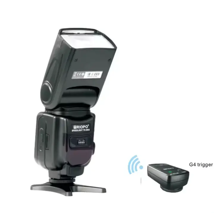 Triopo lampu Flash kamera DSLR TR-950ii + G4 Trigger TR950 II Universal Flash Hot shoe Speedlite Manual