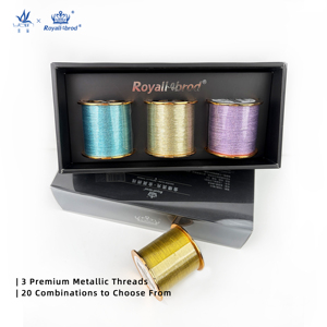 <span class=keywords><strong>Fil</strong></span> à broder métallique MET PET, bobine grande taille, 3 couleurs, combinaisons optionnelles pour la <span class=keywords><strong>broderie</strong></span>, le point de croix et les travaux de couture - Product Image 4
