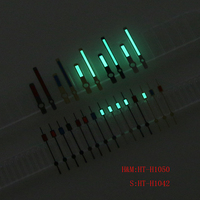 Populaire 3 Face Design Deux Côtés Brillant Super C3 Vert Lumineux Fit NH34 35 36 38 70 Mouvement SKX007 Aiguilles de montre