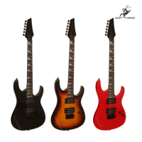 Hot Selling ST Electric Guitar H-H Basswood Electric Guitar Glossy Finish Accept OEM ODM Custom Logo