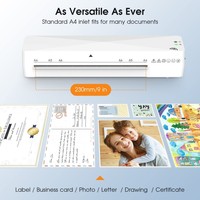 Stock USA, livraison gratuite, FNL001, système de laminage thermique portable A4 à double rouleau, machine à laminer électrique