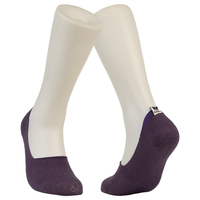 Chaussettes habillées antidérapantes personnalisées pour femmes pour l'été respirant tricoté cheville utilisation quotidienne conception populaire durable noir