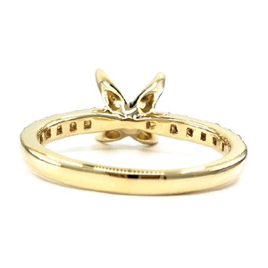 Vente en gros de bijoux fins fabriqués sur mesure par l'usine d'origine, bagues de fiançailles en or jaune massif 18 carats avec diamants véritables taille brillant pour femmes - Product Image 3