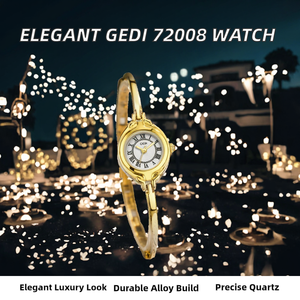 High Quality GEDI 72008 <b>Women's</b> <b>Watch</b> Fashionable Elegant Bracelet-style Analog Alloy Band Minimalist Quartz Movement 3BAR Water - Product Image 2