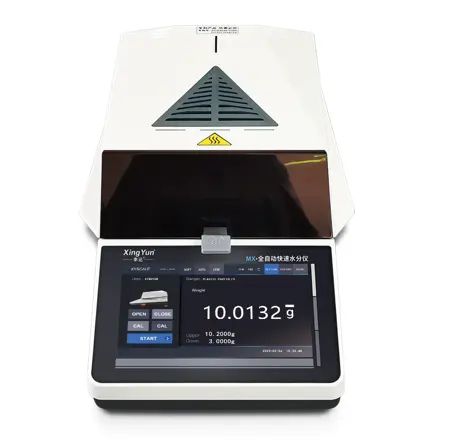 Moisture Analyzer XY-MX 0.001g Capacity:110g halogen lamp touch screen sample name can be entered available printed labels