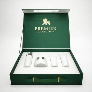 Caja Cosmética Personalizada Premium con Inserto de Espuma EVA, Logotipo en Lámina Dorada, Caja de Regalo Rígida Magnética, Logotipo Personalizado OEM ODM, Directo de Fábrica - Product Image 1