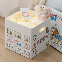 Emballage de snack de dessin animé boîte en carton ondulé personnalisée boîte-cadeau d'anniversaire pour enfants couvercle de grande taille éponge à motif imprimé