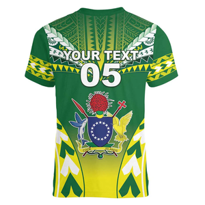 Alibaba-China-wholesale New Arrivalz Venta caliente al por mayor Custom Cook Islands Rugby Custom Women V-Neck T-Shirt the Kukis Go Champions Womens T-shirt - Product Image 2