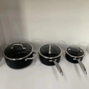Hot bán 13-Piece thép không gỉ không dính đá nhà bếp <span class=keywords><strong>Cookware</strong></span> Set thiết kế cổ điển Fry Chảo thịt hầm saucepans biểu tượng tùy chỉnh - Product Image 3