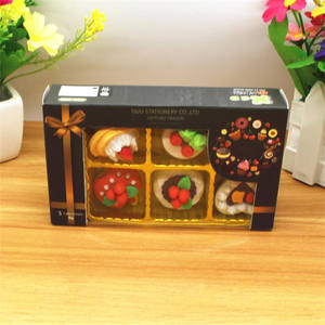 Kanadisches Büro- und Schulbedarf-Set, Kinder-Geschenkset, Kunst-Zeichenset, Kawaii-Radiergummi, Lebensmitteldesign, 3D-Blumen-Mini-Radiergummi - Product Image 4