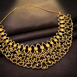 Colliers en gros plaqués or 14K, 18K, 24K, design traditionnel, ensemble de bijoux, bijoux en or rempli, Oro Joyería - Product Image 1
