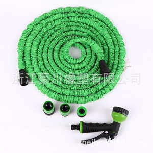 Tuyau d'arrosage extensible 50 pieds 1/2 pouce en tissu avec buse de pulvérisation pour arroser les plantes et laver la voiture - Product Image 1