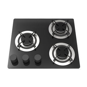 Cuisinière à gaz compacte à trois brûleurs JDA facile à nettoyer, en acier inoxydable SS304, intégrée pour camping-car, cuisine mobile, <span class=keywords><strong>caravane</strong></span> et vie en van - Product Image 1