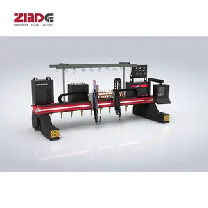 ZMDE China Hot Sales Portable Auto H Beam Plasma Flame Cnc Steel Plate Cutting Machine For H Beam Welding Production Line