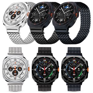 Bracelet pour montre Samsung, nouveau bracelet en acier inoxydable, boucle magnétique à neuf perles, bracelet pour Galaxy <span class=keywords><strong>Watch8</strong></span> - Product Image 1