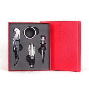 Juego de Accesorios para Bar H581, 4 Piezas, Kit de Regalo, Herramientas para Vino, Abridores de Champán, Abridor de Botellas de Acero Inoxidable, Juego de Tapones - Product Image 3