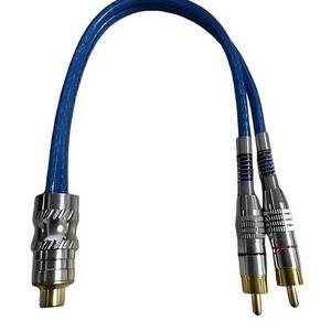 HiFi RCA <b>cable</b> with gold-plated plugs, suitable for car amplifiers, subwoofers, audio systems in TVs and cars - Product Image 4