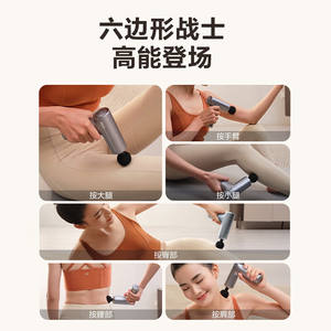 Pistolet de massage SKG F1 édition premium, mini masseur électrique avec 5 têtes de massage, moteur sans balais, 12 niveaux de vitesse, rechargeable par USB - Product Image 2