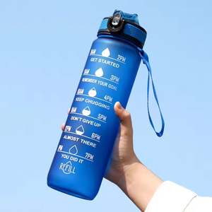 Botella de Agua de Plástico de 32oz/1000ml con Logotipo Personalizado, para Promociones, Actividades Corporativas, Regalos Empresariales, Libre de BPA - Product Image 1