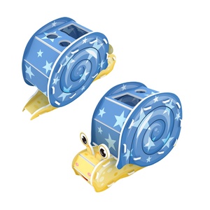 Jouet éducatif personnalisé Nosto, puzzle 3D en forme d'escargot, porte-stylo en papier, cadeau - Product Image 2