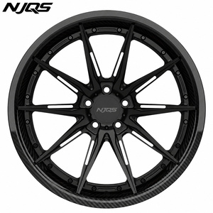 Jantes forgées NJQS personnalisées en alliage de fibre de carbone chromées à déport profond pour <span class=keywords><strong>Urus</strong></span> 17 19 28 20 22 24 26 5x114.3 5x120 40mm 25mm 30mm - Product Image 2