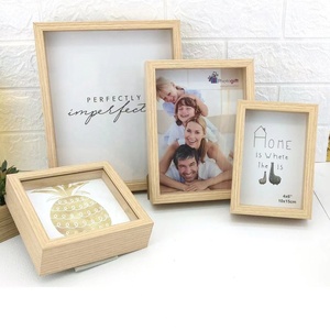 Stock Available 3.5 by 5 Inch Mini Black Color Vintage Color Wooden Box Picture <strong>Frame</strong> for Stone Display - Product Image 4