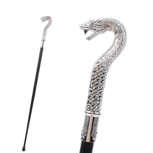 Bastón <span class=keywords><strong>de</strong></span> Caminar <span class=keywords><strong>de</strong></span> Hierro con Mango <span class=keywords><strong>de</strong></span> Serpiente <span class=keywords><strong>de</strong></span> Lujo y Colorido, para Fiestas, Decorativo, para <span class=keywords><strong>Senderismo</strong></span>, 93 cm - Product Image 1