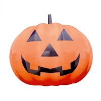 Lot de trois citrouilles gonflables d'Halloween, imperméables, en tissu Oxford, 8-10 pieds, personnalisables pour la publicité, la décoration de jardin, de fête et d'événements