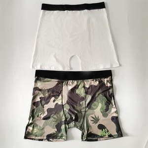 Calzoncillos bóxer de punto para hombre, transpirables, ecológicos, antiestáticos, de secado rápido, de cintura media, con cinturilla negra, de elastano/poliéster. - Product Image 3