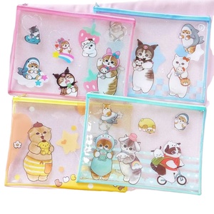 Bolsa de Archivo con Cremallera DHF1276 con Licencia Oficial de Chiikawa Capybara Mofusand, Linda y Animada, para Estudiantes, Tamaños A4, A5, B6, Mini Bolsa de Almacenamiento de Papelería con Diseño de Gato - Product Image 1