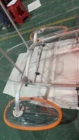 Kayak de Tourisme Transparent en Gros 11 pieds, Bateau à Rames de Loisirs 2 Personnes en PC, Canoë à Coque Cristalline, Kayak Sit-On-Top Clair