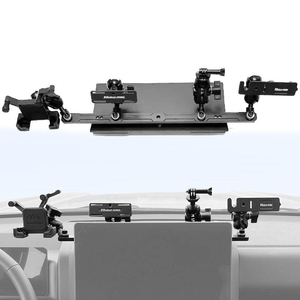 Soporte de Consola Central de Aleación de Aluminio Ailita para Radio y Teléfono Móvil (Negro) Multifuncional para Haval H9 2025 - Product Image 1