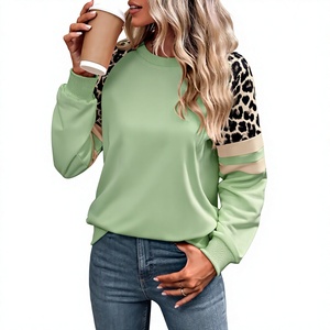 Maglione <span class=keywords><strong>Donna</strong></span> Invernale 2025 in Cotone Poliestere Spesso con Stampa <span class=keywords><strong>Leopardata</strong></span>, Nuova Collezione Autunno/Inverno, Stile Europeo-Americano - Product Image 1