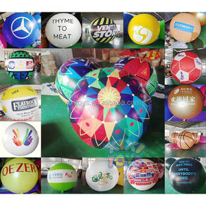 Ballons gonflables de boules oculaires d'éclairage de LED RVB de la publicité personnalisée 1m Dia, sphères gonflables d'hélium pour le défilé d'événement - Product Image 4