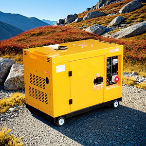 Generador Silencioso Trifásico <span class=keywords><strong>de</strong></span> 6KW con Arranque Automático, Bastidor Abierto y ATS para Operación <span class=keywords><strong>Continua</strong></span> en Pequeñas Fábricas - Product Image 2